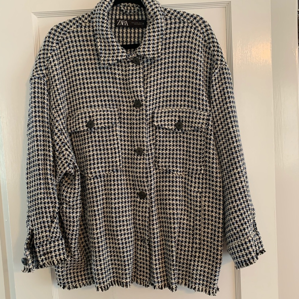 Zara woven shacket